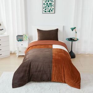 Mingled Threads - Seek Twin Corduroy Comforter Brown